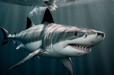 great white shark stock image, an Animal Photo by ComfortQ