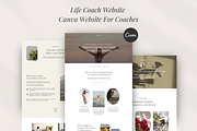Life Coach Canva Website Template, a Landing Page Template by GlamWebDesigns (Thumbnail 1 of 8)