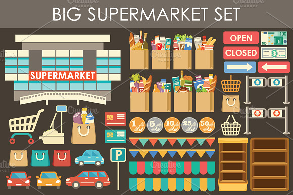 Big Supermarket Set