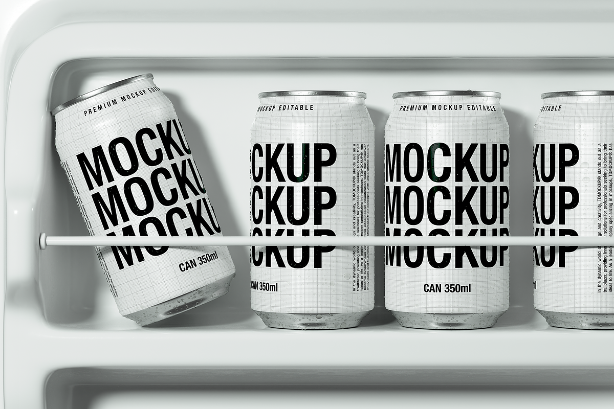 Cans Mockup - Fridge Scene, a Packaging Mockup by TD Mockup (Photo 2 of 3)