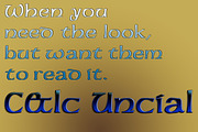 C&lc Uncial: caps & lowercase, a Script Font by Radiqx Press (Thumbnail 1 of 3)