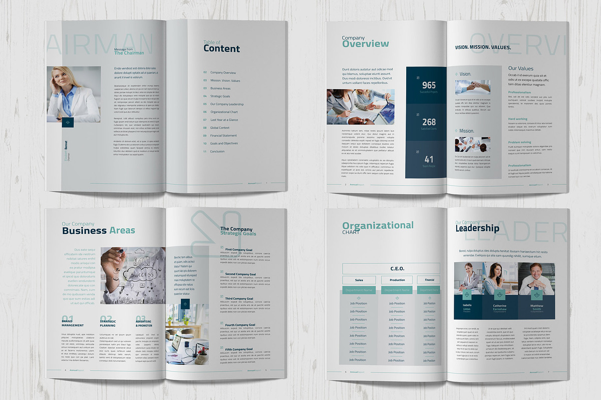 Annual Report Brochure Template, a Brochure Template by Sabin (Photo 3 of 6)