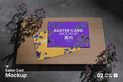 Easter Card Mockup, a Merchandise Mockup by Rielismee (Thumbnail 1 of 5)