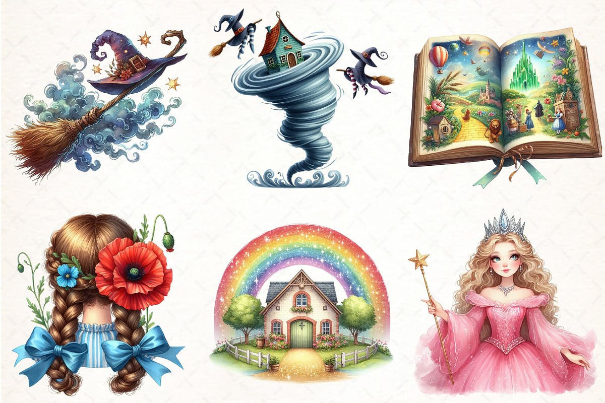 Wizard of Oz Clipart, an Illustration by Pixels.Craft (Photo 2 of 7)