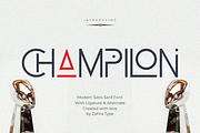 Champilon, a Sans Serif Font by Zafiratype (Thumbnail 1 of 16)