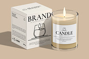 Candle Label Mockup, a Packaging Mockup by Unerispace (Thumbnail 2 of 5)