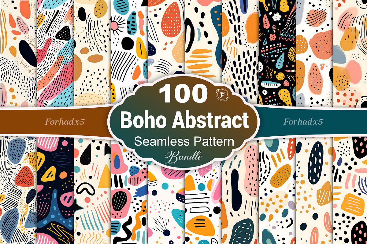 Abstract Boho Seamless Pattern, a Pattern Graphic by Forhadx5 (Photo 1 of 11)