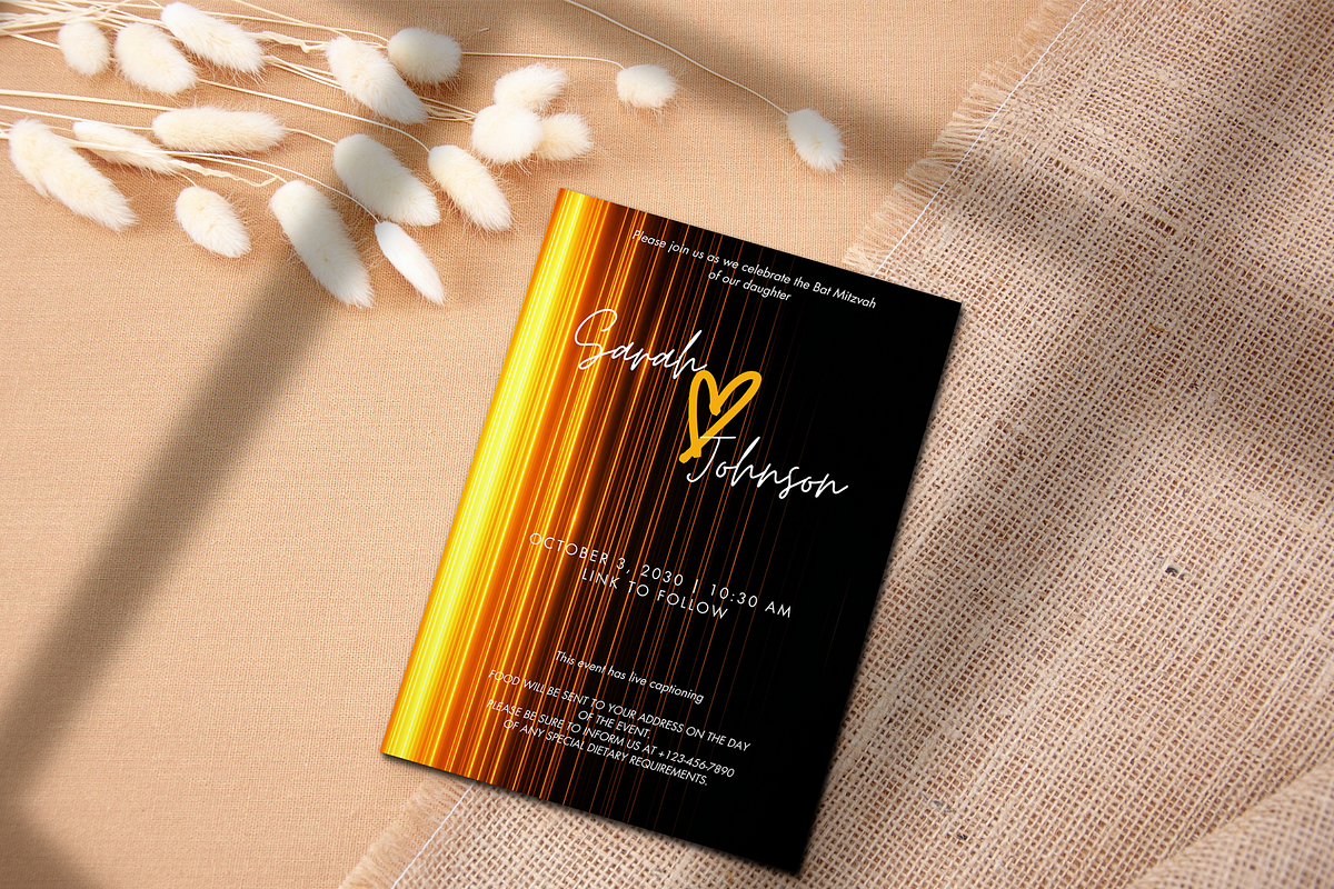 Modern Black Gold Wedding Invitation, an Invitation Template by InvitingStorys (Photo 4 of 10)