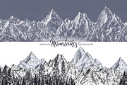 Mountains Vector Set, an Illustration by Molly art (Thumbnail 7 of 13)