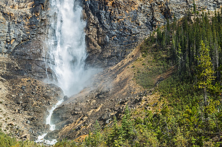 The falls Takakkaw formed by thawing of glacier Daly, a Nature Photo by kavram