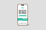 iPhone 17 Pro - Mockup, a Mockup by Rometheme Std (Thumbnail 2 of 5)