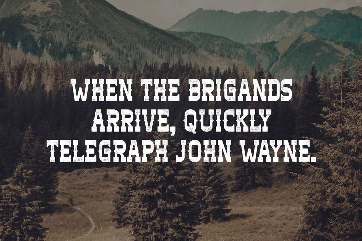 Brigand Typeface preview 3