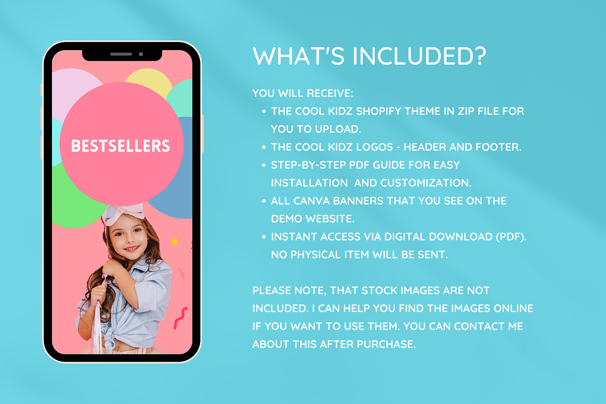 Kids Shopify Theme, a Shopify Template by SunshineStudioBoutique (Photo 2 of 8)