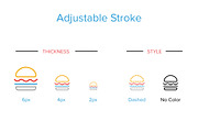 2600+ Colored Line Icons, an Outline Icon by Creative Stall (Thumbnail 2 of 4)