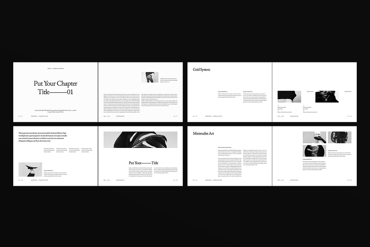 Book Title Layout Design Landscape, a Brochure Template by DesignCrest (Photo 8 of 22)