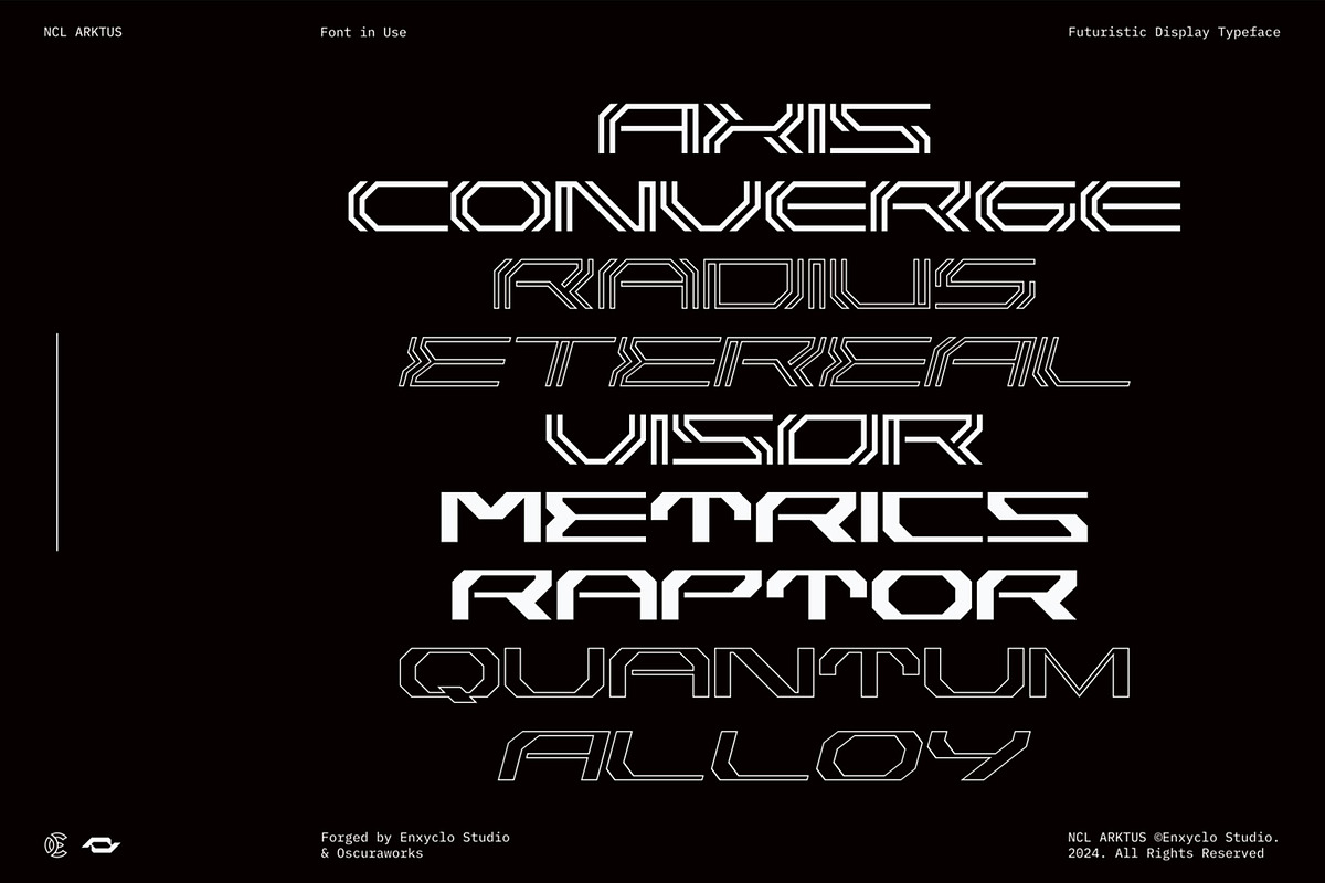NCL Arktus Font Family, a Sans Serif Font by Enxyclo Studio (Photo 5 of 11)