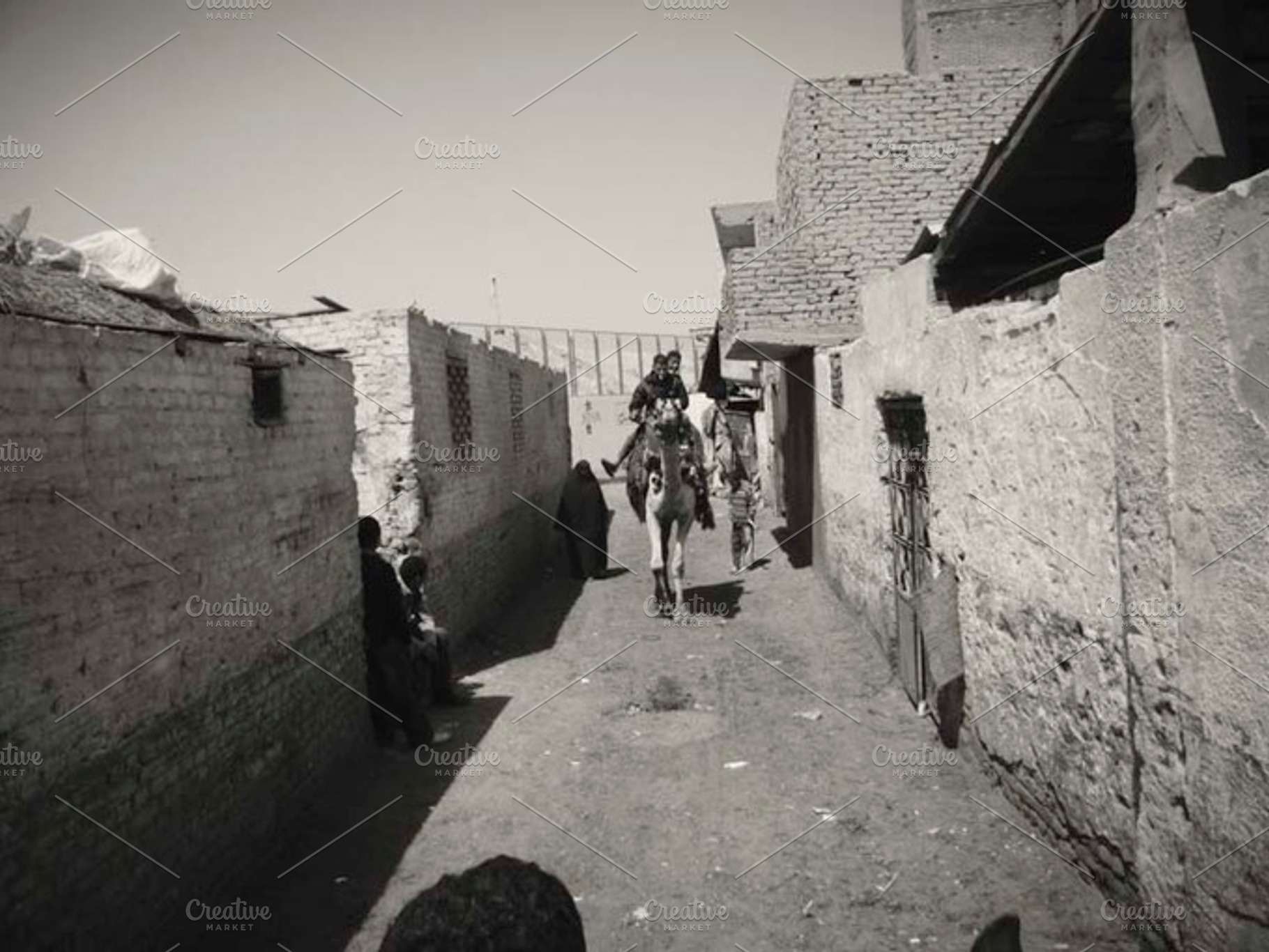 Backroad To Giza Pyramids