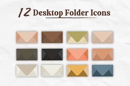 Minimal Desktop Folder Icons