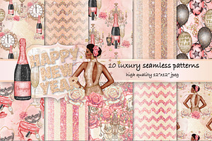 NYE Fashion Seamless Pattern Pack