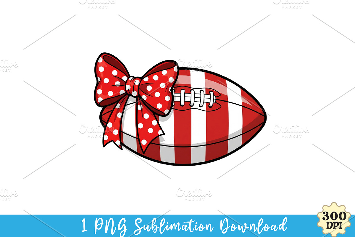 Football PNG trendy shirt design, an Illustration by Watercolor design (Photo 1 of 3)