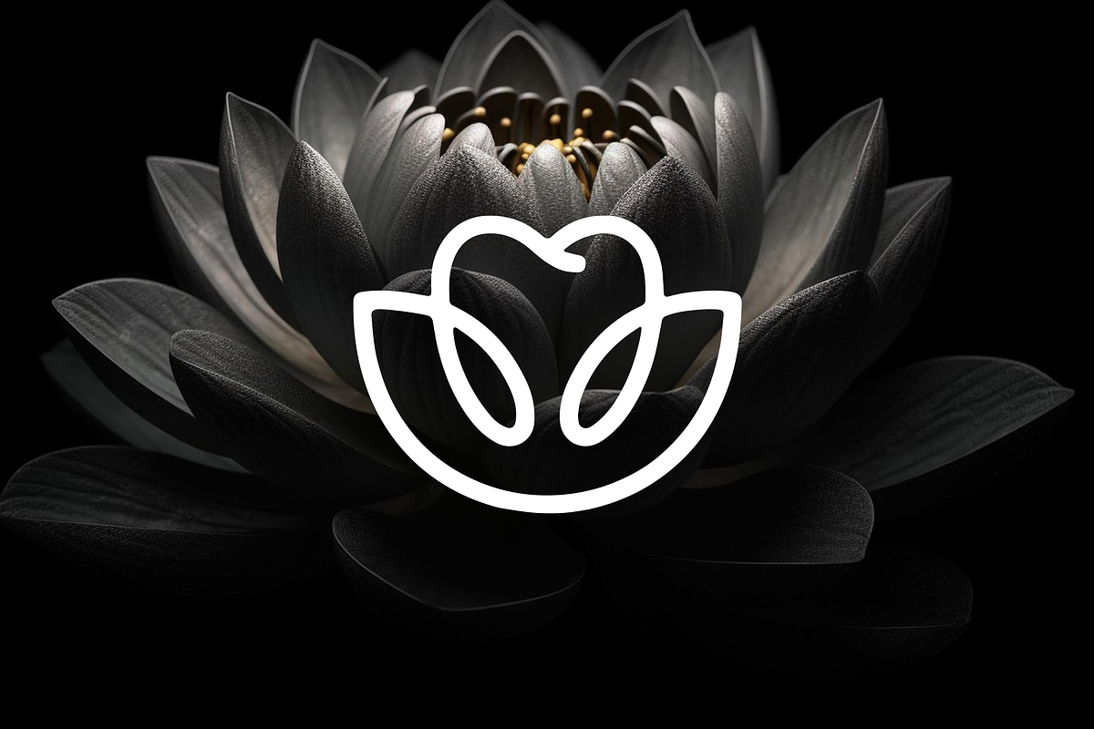 Minimalist Lotus with Dental Logo, a Branding & Logo Template by Luxury Logos (Photo 2 of 4)