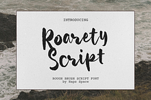 Roarety - Rough Script Font