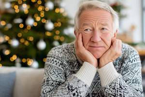 Elderly man in a cozy sweater looks, a Person Photo by MistyDay