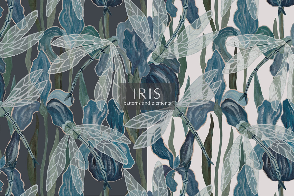 Pattern IRIS, an Illustration by PASHKOVA (Photo 17 of 17)