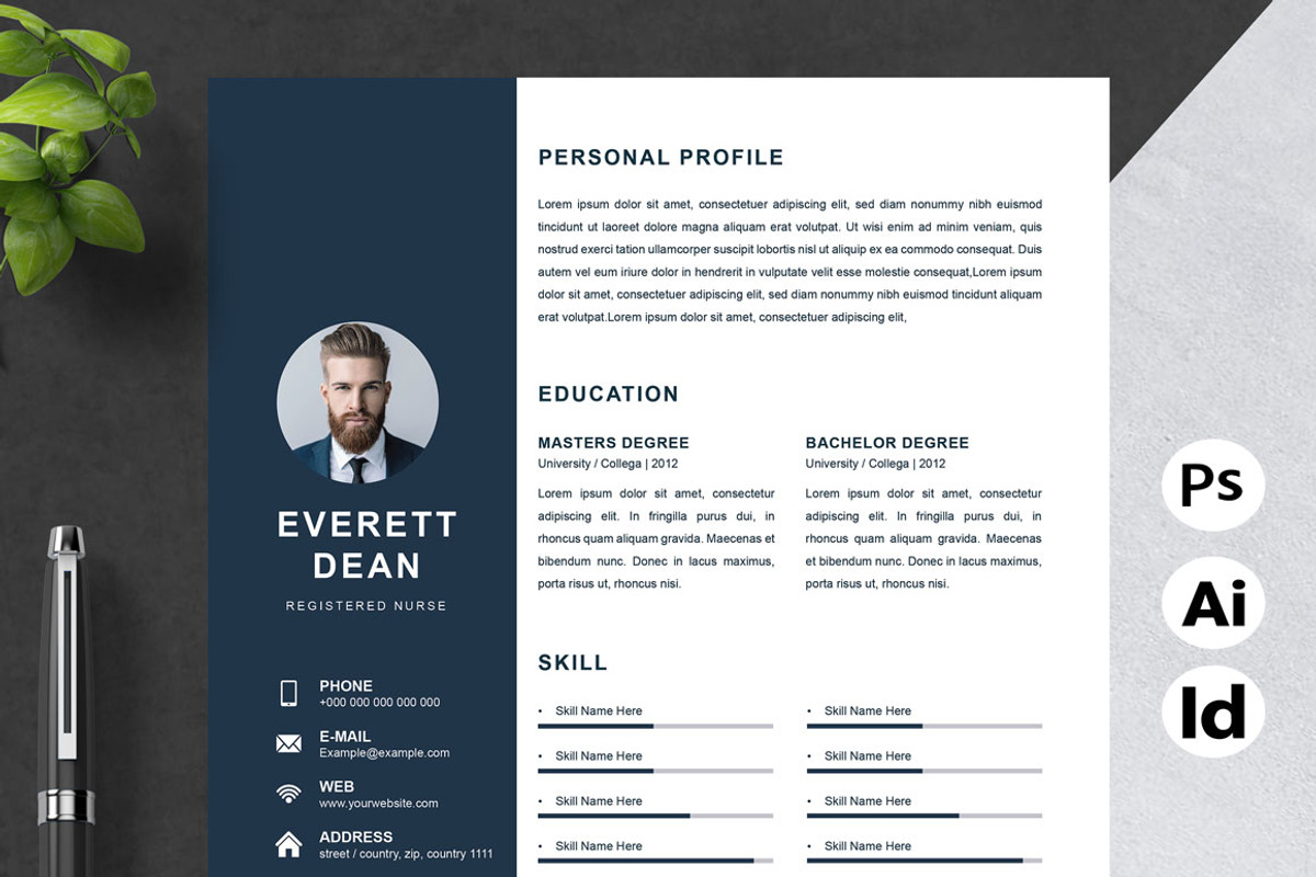 Registered Nurse Template 2023, a Resume Template by Attractive Resume (Photo 1 of 3)