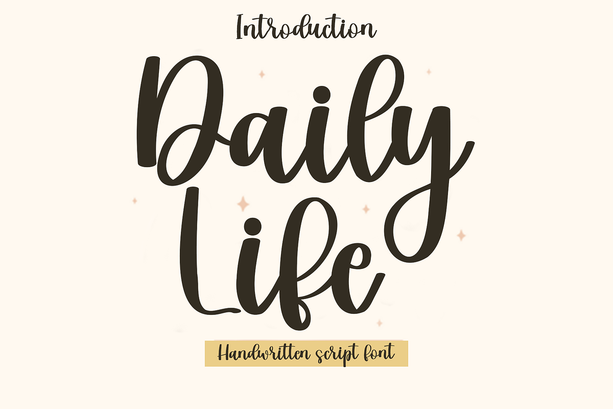 Daily Life, a Handwritten Font by FreshTypeINK (Photo 1 of 6)