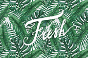 Palm leaves seamless pattern, a Pattern Graphic by Bigio Designs (Thumbnail 6 of 6)