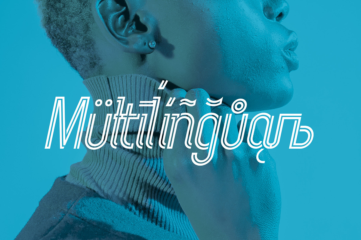 Chokana Light Italic, a Sans Serif Font by NREY (Photo 4 of 7)