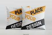 Square pillow mockup bundles, a Merchandise Mockup by Ambo Ampeng (Thumbnail 14 of 32)