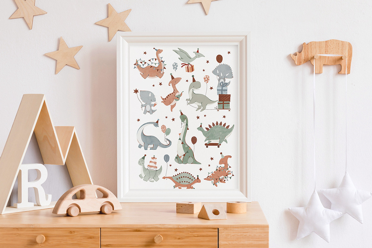 HAPPY DINO graphic set, an Object Graphic by erasovas (Photo 4 of 13)