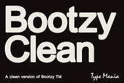 Bootzy Clean TM, a Sans Serif Font by Type Mania (Thumbnail 1 of 12)