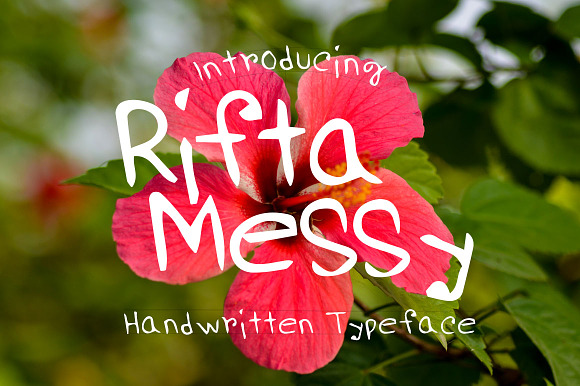 RiftaMessy Handwritten Font Set preview 3