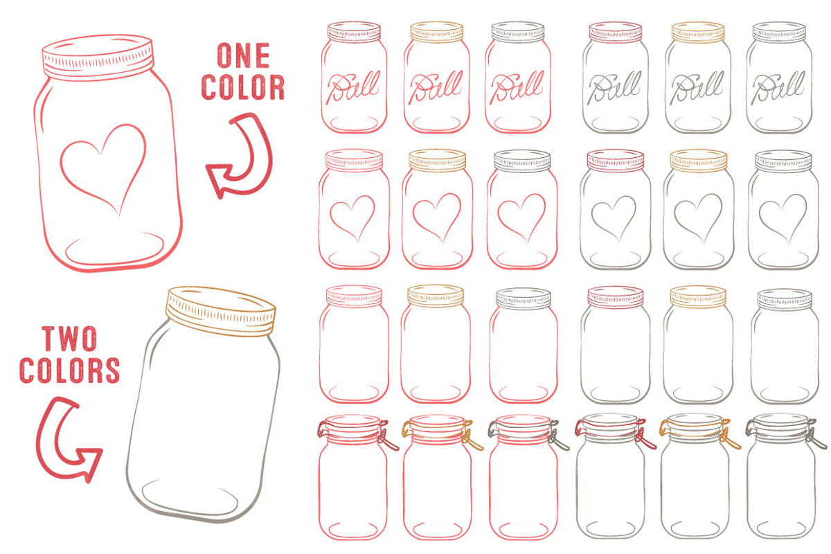 Coral Jar Vectors & Clipart, an Illustration by Amanda Ilkov (Photo 3 of 4)