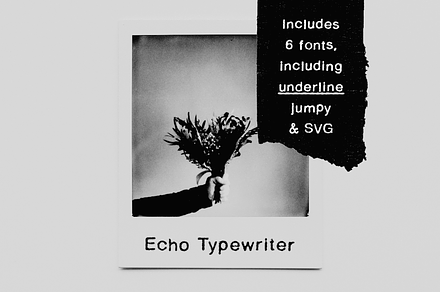 Echo Typewriter SVG Font