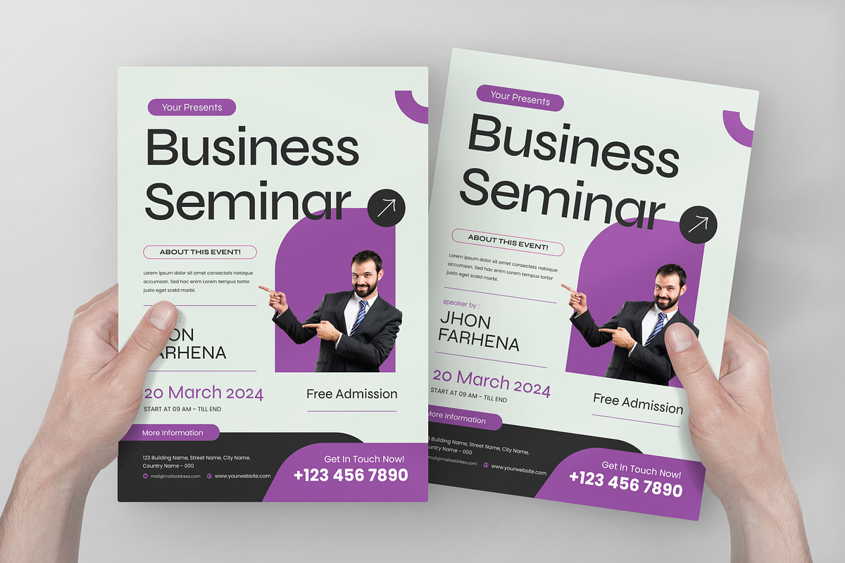 Business Seminar Flyer, a Flyer Template by Annora Studio (Photo 4 of 5)