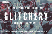 Glitchery for Adobe Photoshop, a Layer Style Add-On by Guerillacraft (Thumbnail 1 of 8)