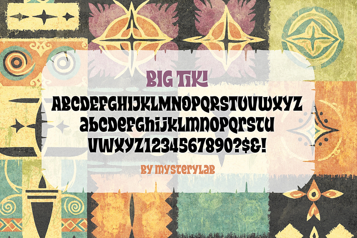 Big Tiki Font, a Sans Serif Font by Mysterylab Designs (Photo 3 of 9)
