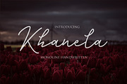 Khanela, a Script Font by Hustletter (Thumbnail 1 of 6)