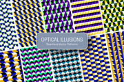40 Optical Illusions Vector Patterns, a Pattern Graphic by Guten Tag Vector (Thumbnail 8 of 10)