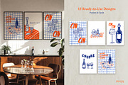 Whimsical Wine Doodle Pack, a Food Illustration by SunnJaneArt (Thumbnail 5 of 16)