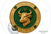 Renaissance Zodiac signs horoscope, a Decorative Illustration by ThatsDesignArt (Thumbnail 7 of 10)