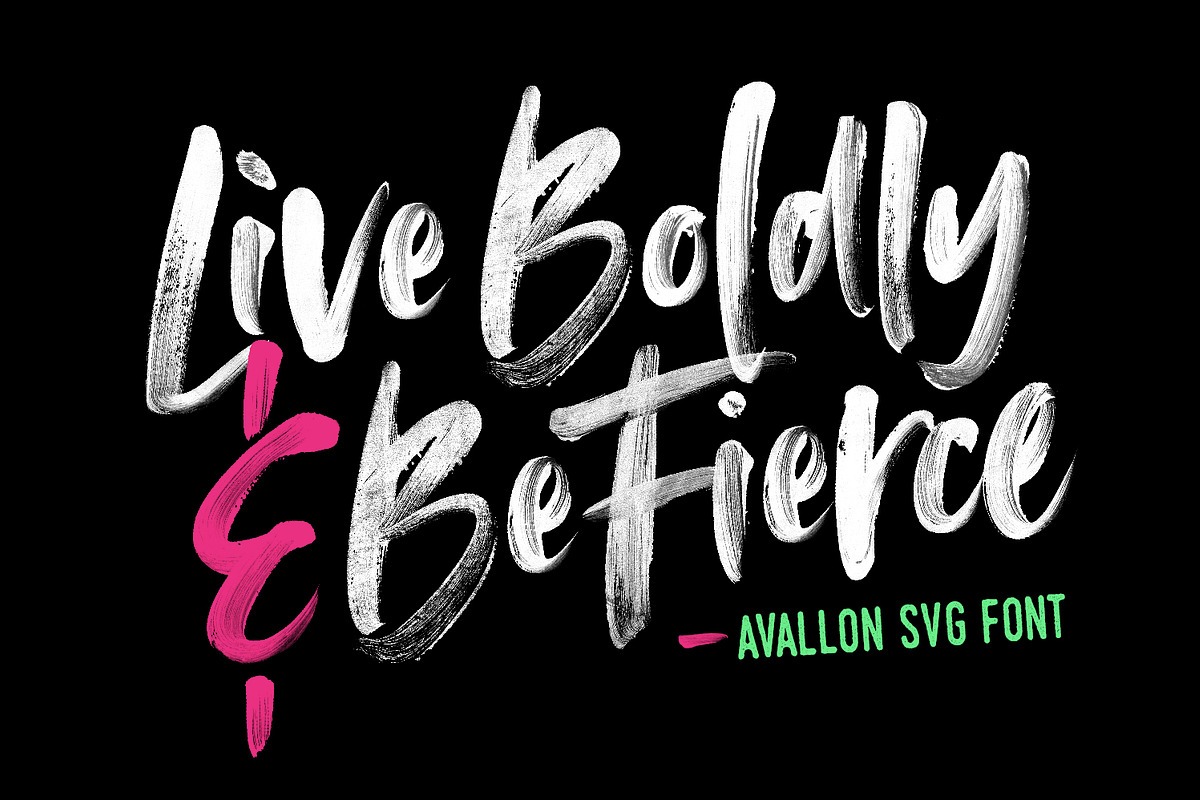 Avallon OpenType-SVG Font preview 2