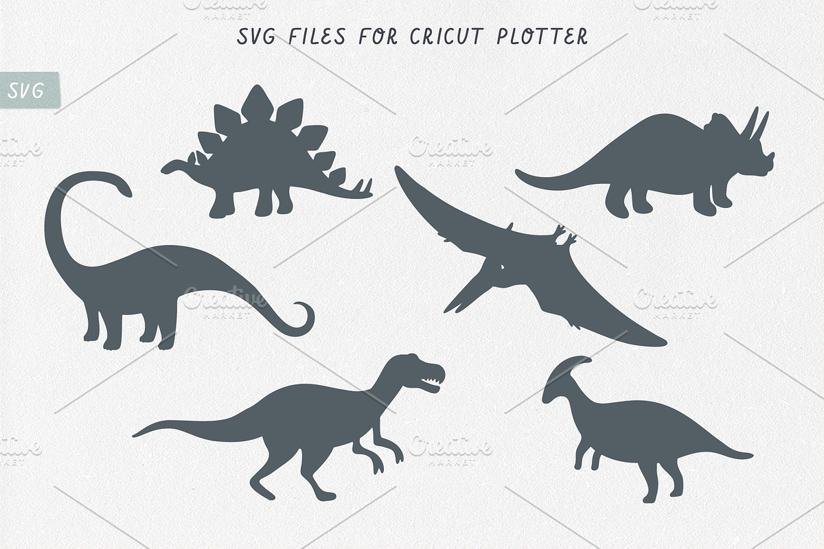 DINOSAURS clipart + SVG files, an Illustration by Alina Mubarak (Photo 14 of 14)