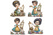 Artist Clipart JPG, a Person Illustration by Memories By Lea (Thumbnail 4 of 19)
