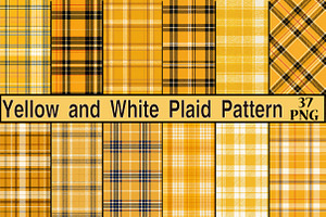 Seamless Yellow Plaid Pattern
