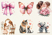 Pink Mother's Day Clipart, an Illustration by OK Design (Thumbnail 5 of 5)